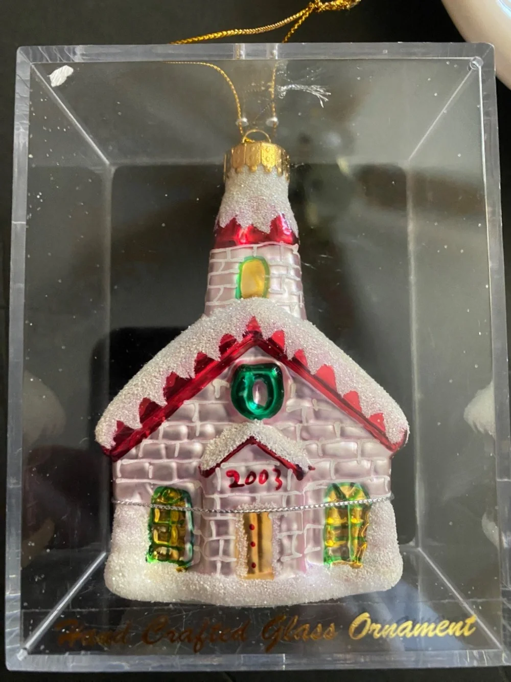 Christmas Cookie Plate & Hand Crafted Glass Ornament